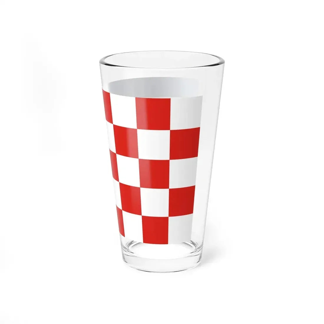 POL Kalisz flag (Poland) Pint Glass 16oz - Go Mug Yourself