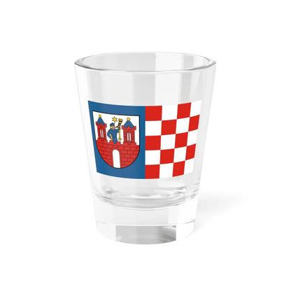POL Kalisz flag (Poland) Shot Glass 1.5oz 1.5oz - Go Mug Yourself
