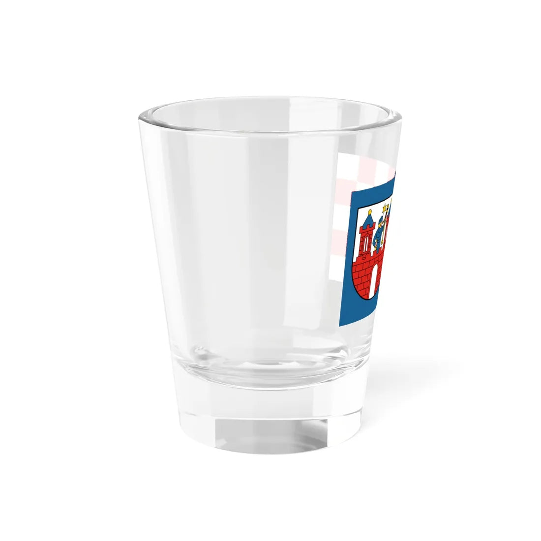 POL Kalisz flag (Poland) Shot Glass 1.5oz - Go Mug Yourself