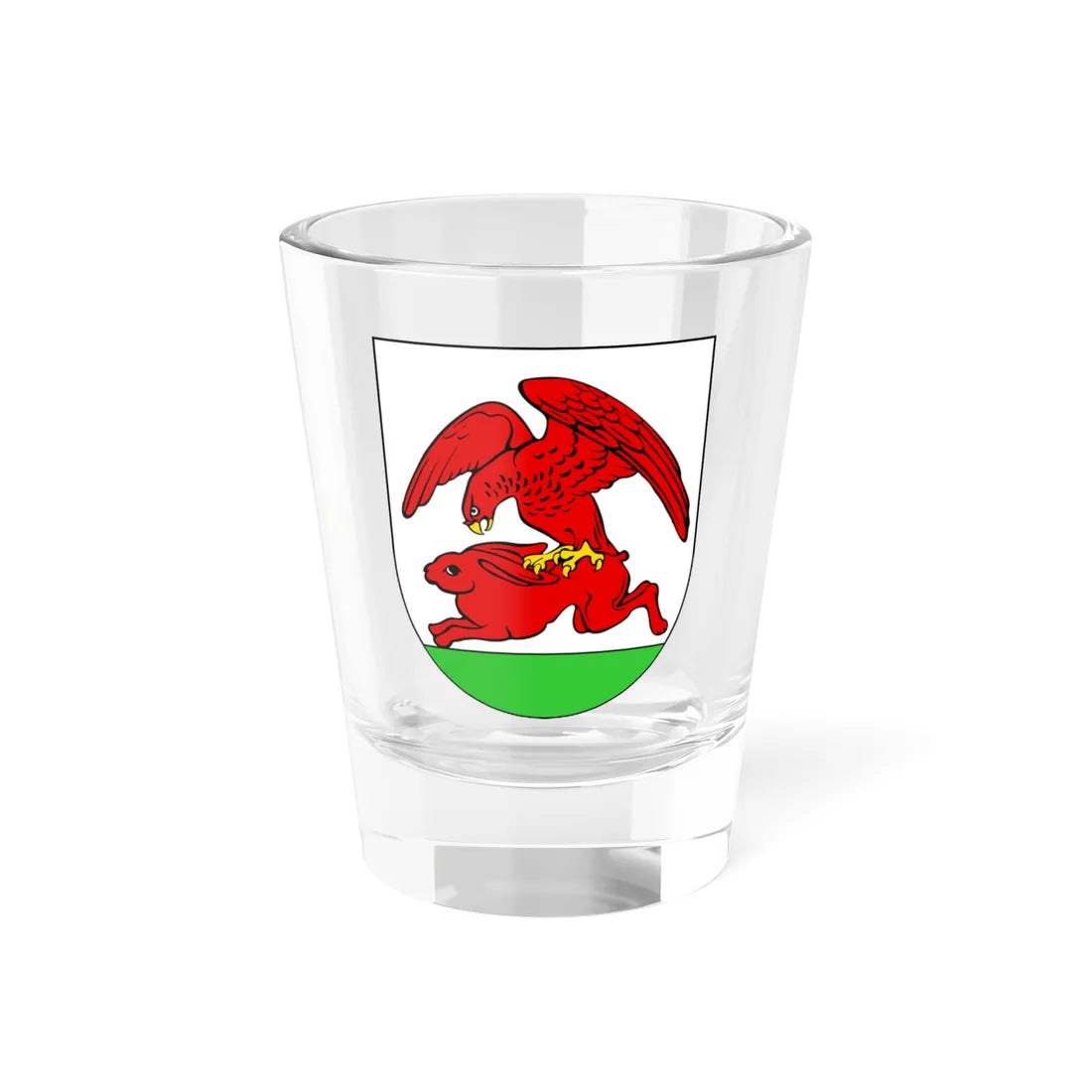 POL Kalisz Pomorski COA (Poland) (Coat of Arms) Shot Glass 1.5oz 1.5oz - Go Mug Yourself