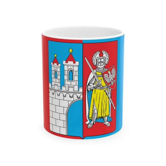 POL Kamienna Gora flag (Poland) White Coffee Mug 11oz - Go Mug Yourself