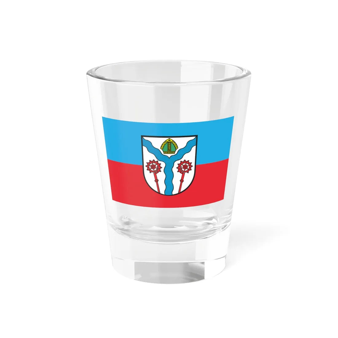 POL Karlino flag (Poland) Shot Glass 1.5oz 1.5oz - Go Mug Yourself