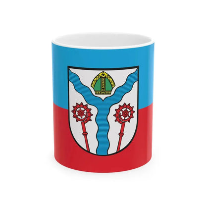 POL Karlino flag (Poland) White Coffee Mug 11oz - Go Mug Yourself