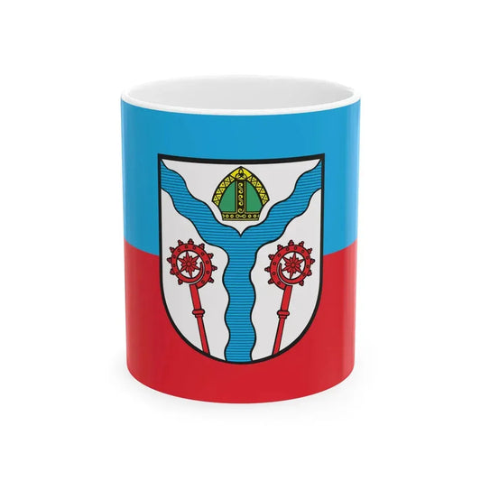 POL Karlino flag (Poland) White Coffee Mug 11oz - Go Mug Yourself