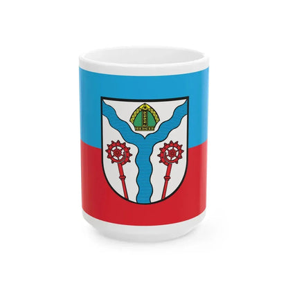 POL Karlino flag (Poland) White Coffee Mug 15oz - Go Mug Yourself