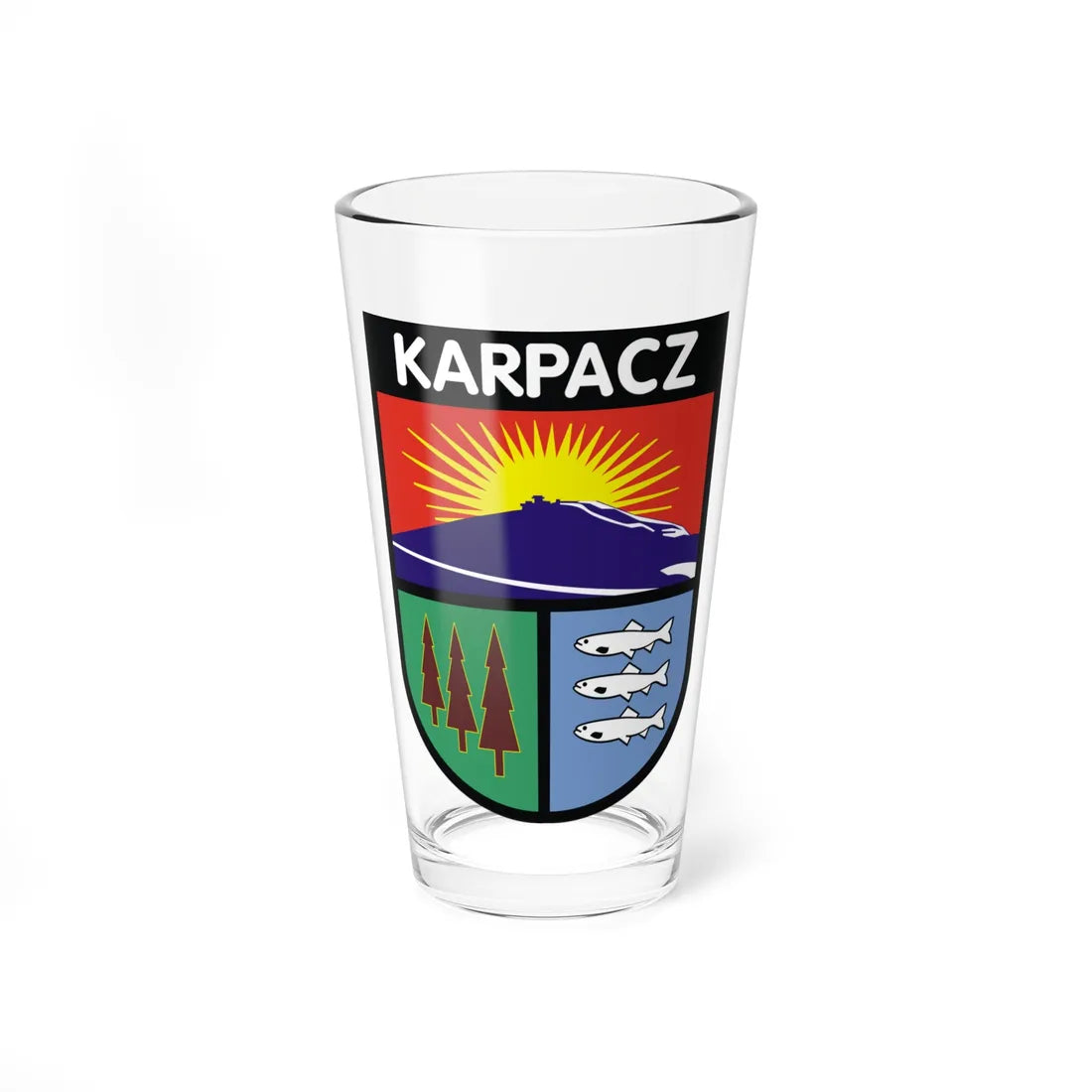POL Karpacz COA (Poland) (Coat of Arms) Pint Glass 16oz 16oz - Go Mug Yourself