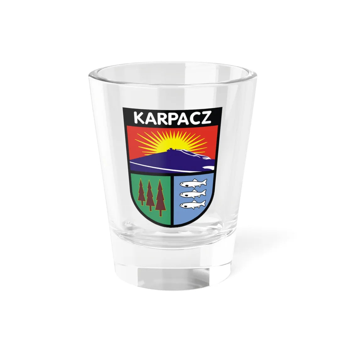 POL Karpacz COA (Poland) (Coat of Arms) Shot Glass 1.5oz 1.5oz - Go Mug Yourself