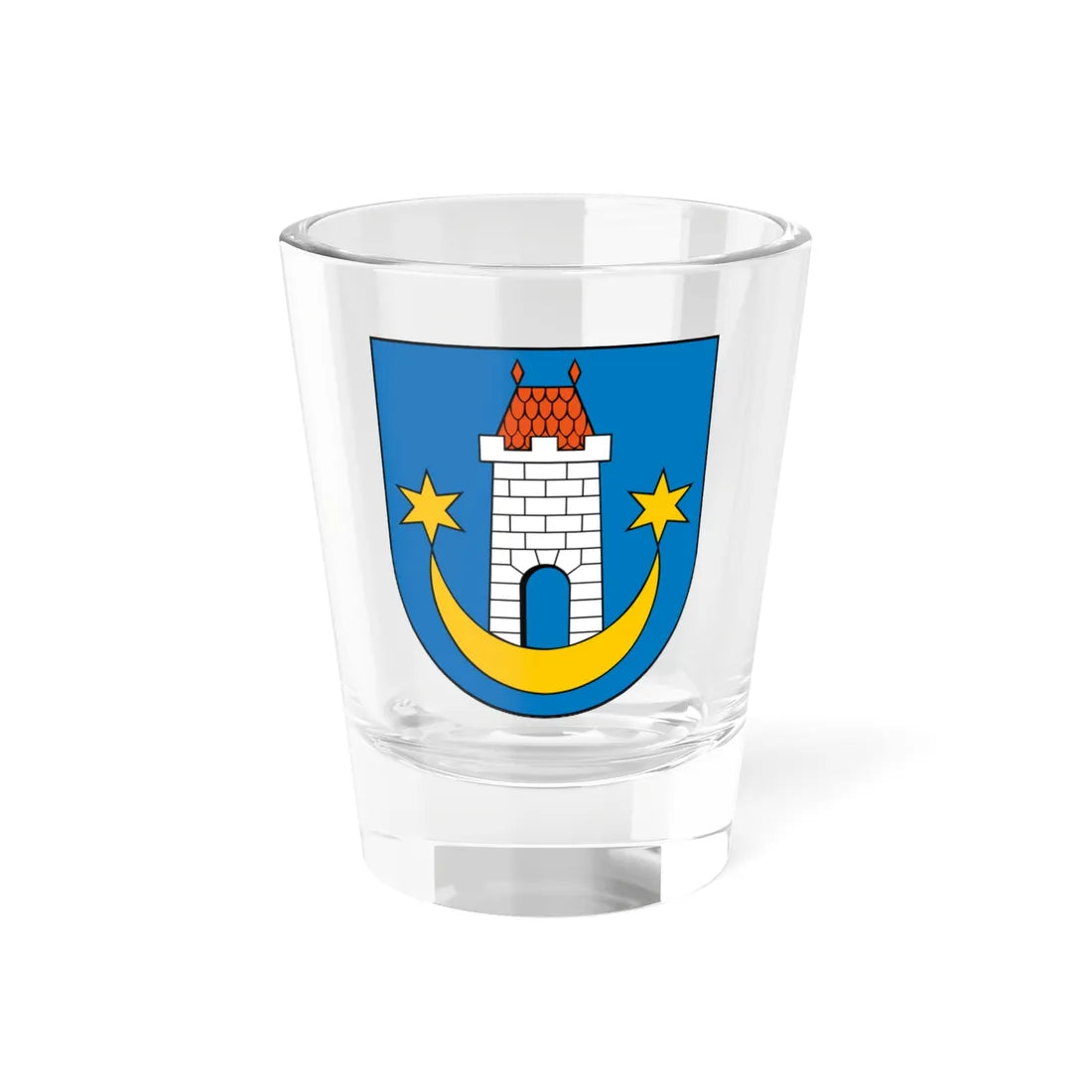 POL Kazimierz Dolny COA (Poland) (Coat of Arms) Shot Glass 1.5oz 1.5oz - Go Mug Yourself