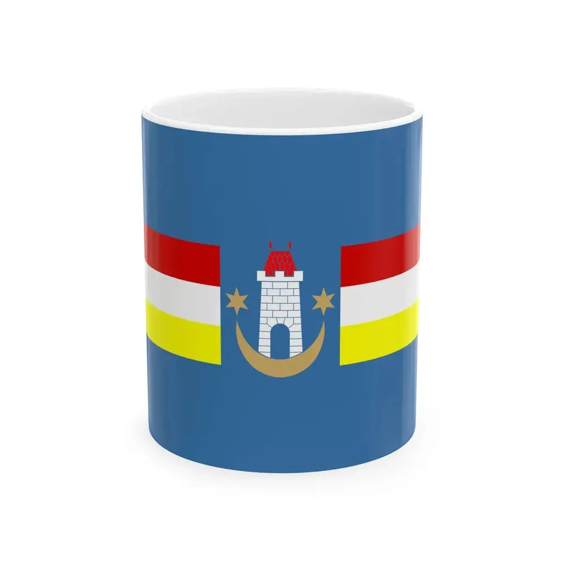 POL Kazimierz Dolny flag (Poland) White Coffee Mug 11oz - Go Mug Yourself