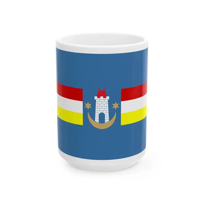 POL Kazimierz Dolny flag (Poland) White Coffee Mug 15oz - Go Mug Yourself