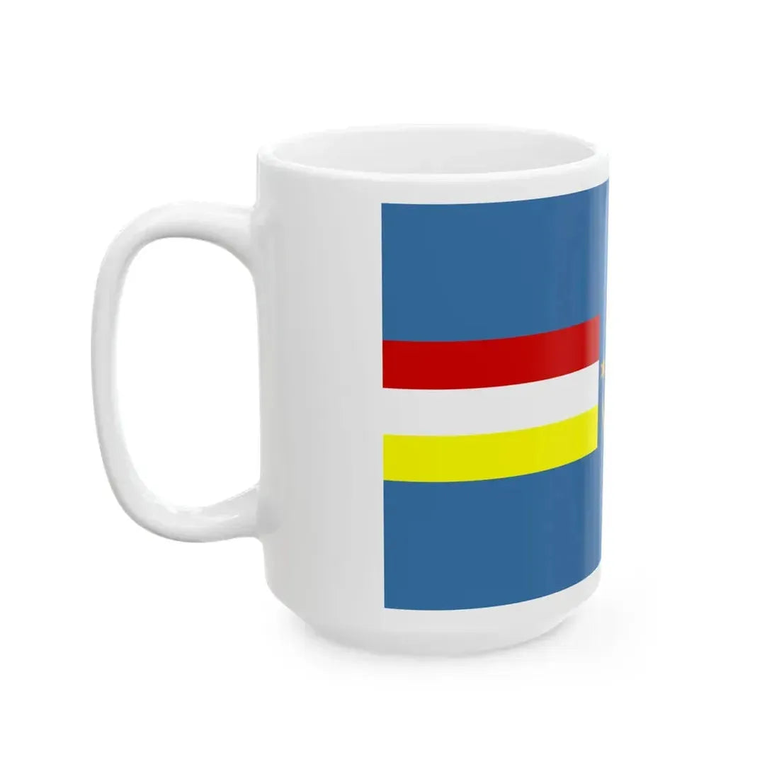 POL Kazimierz Dolny flag (Poland) White Coffee Mug - Go Mug Yourself