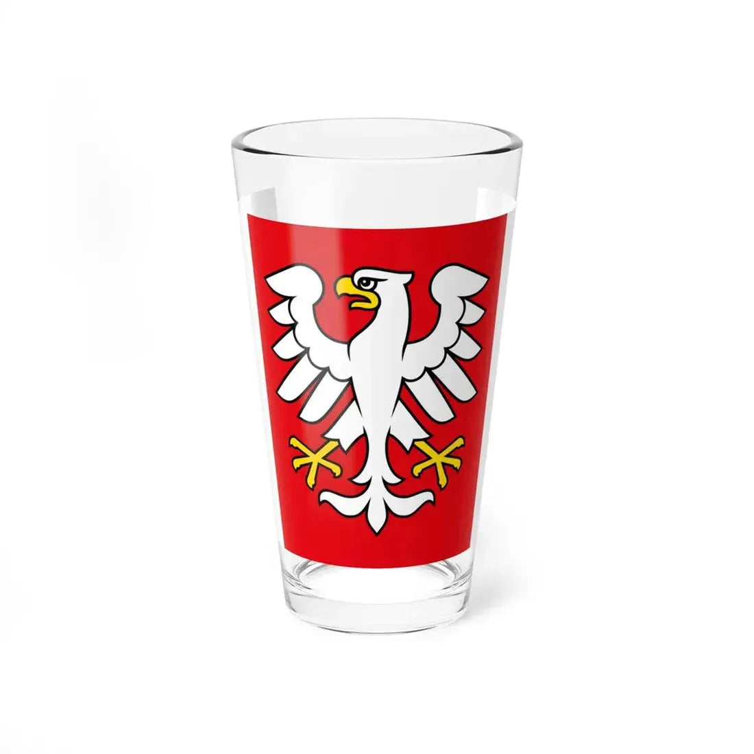 POL Kłecko flag (Poland) Pint Glass 16oz 16oz - Go Mug Yourself