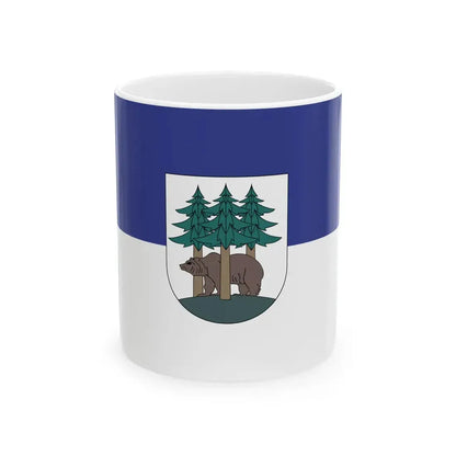 POL Ketrzyn flag (Poland) White Coffee Mug 11oz - Go Mug Yourself