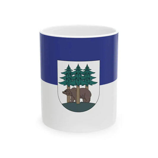POL Ketrzyn flag (Poland) White Coffee Mug 11oz - Go Mug Yourself