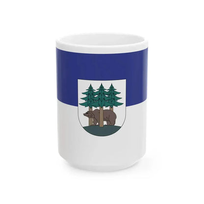 POL Ketrzyn flag (Poland) White Coffee Mug 15oz - Go Mug Yourself