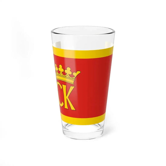 POL Kielce flag (Poland) Pint Glass 16oz 16oz - Go Mug Yourself