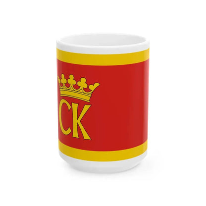 POL Kielce flag (Poland) White Coffee Mug 15oz - Go Mug Yourself