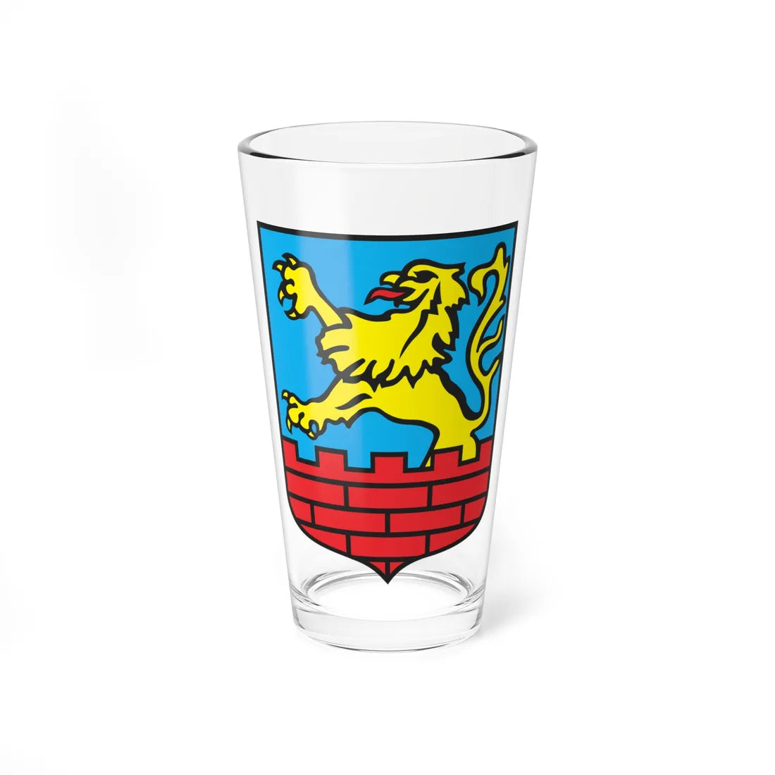 POL Kietrz COA (Poland) (Coat of Arms) Pint Glass 16oz 16oz - Go Mug Yourself