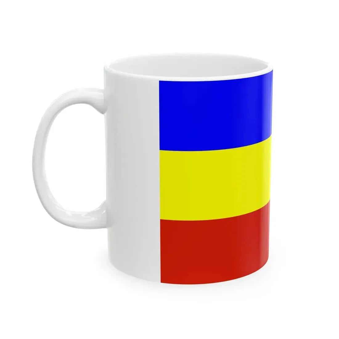 POL Kietrz flag (Poland) White Coffee Mug - Go Mug Yourself