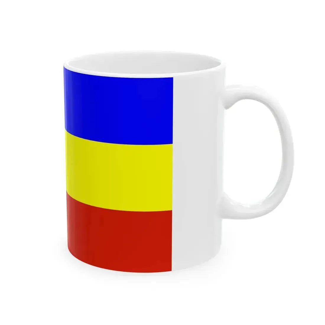 POL Kietrz flag (Poland) White Coffee Mug - Go Mug Yourself