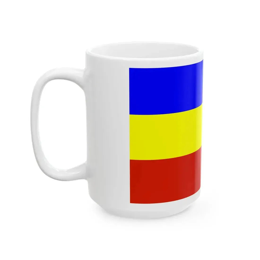 POL Kietrz flag (Poland) White Coffee Mug - Go Mug Yourself
