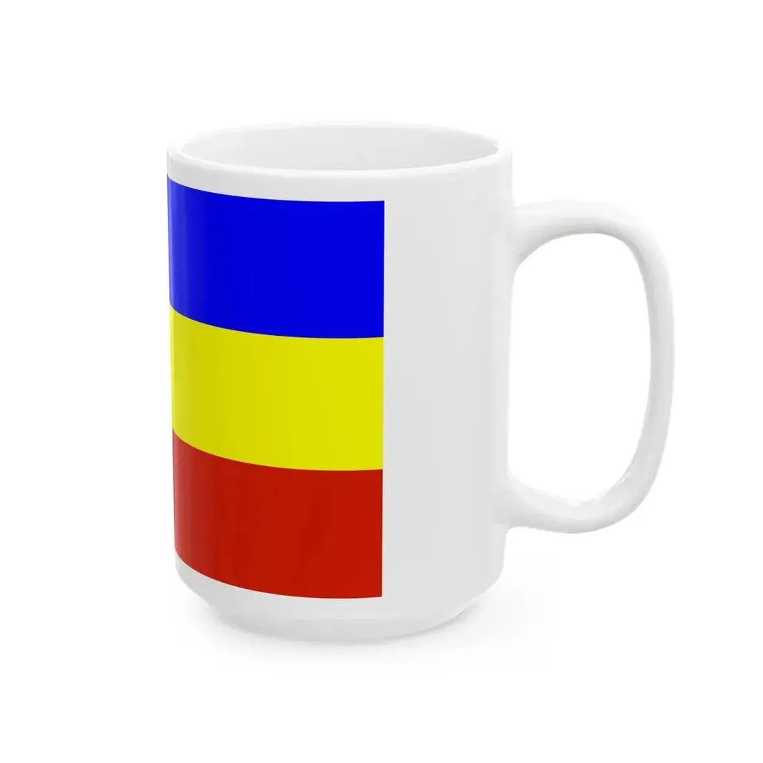 POL Kietrz flag (Poland) White Coffee Mug - Go Mug Yourself