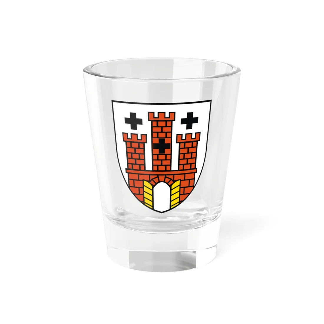 POL Kluczbork COA (Poland) (Coat of Arms) Shot Glass 1.5oz 1.5oz - Go Mug Yourself