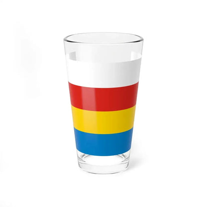 POL Knurow flag (Poland) Pint Glass 16oz 16oz - Go Mug Yourself