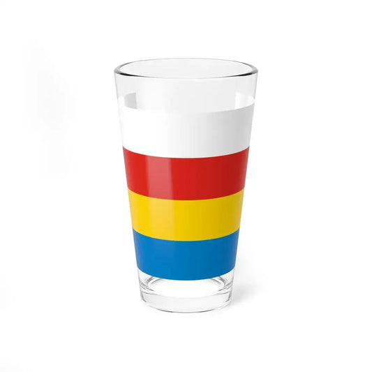 POL Knurow flag (Poland) Pint Glass 16oz 16oz - Go Mug Yourself