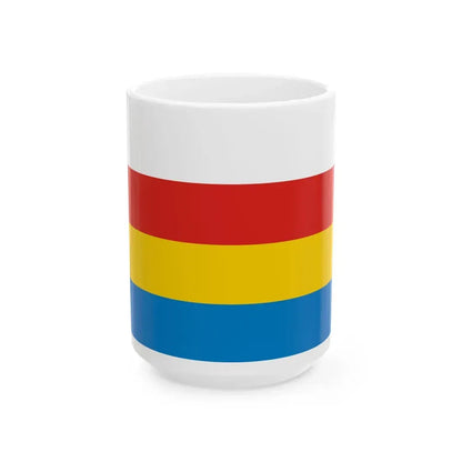 POL Knurow flag (Poland) White Coffee Mug 15oz - Go Mug Yourself