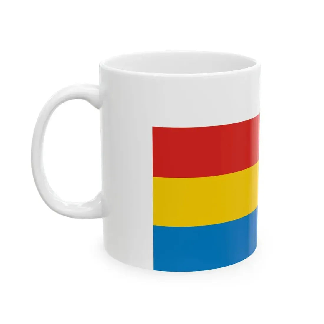 POL Knurow flag (Poland) White Coffee Mug - Go Mug Yourself