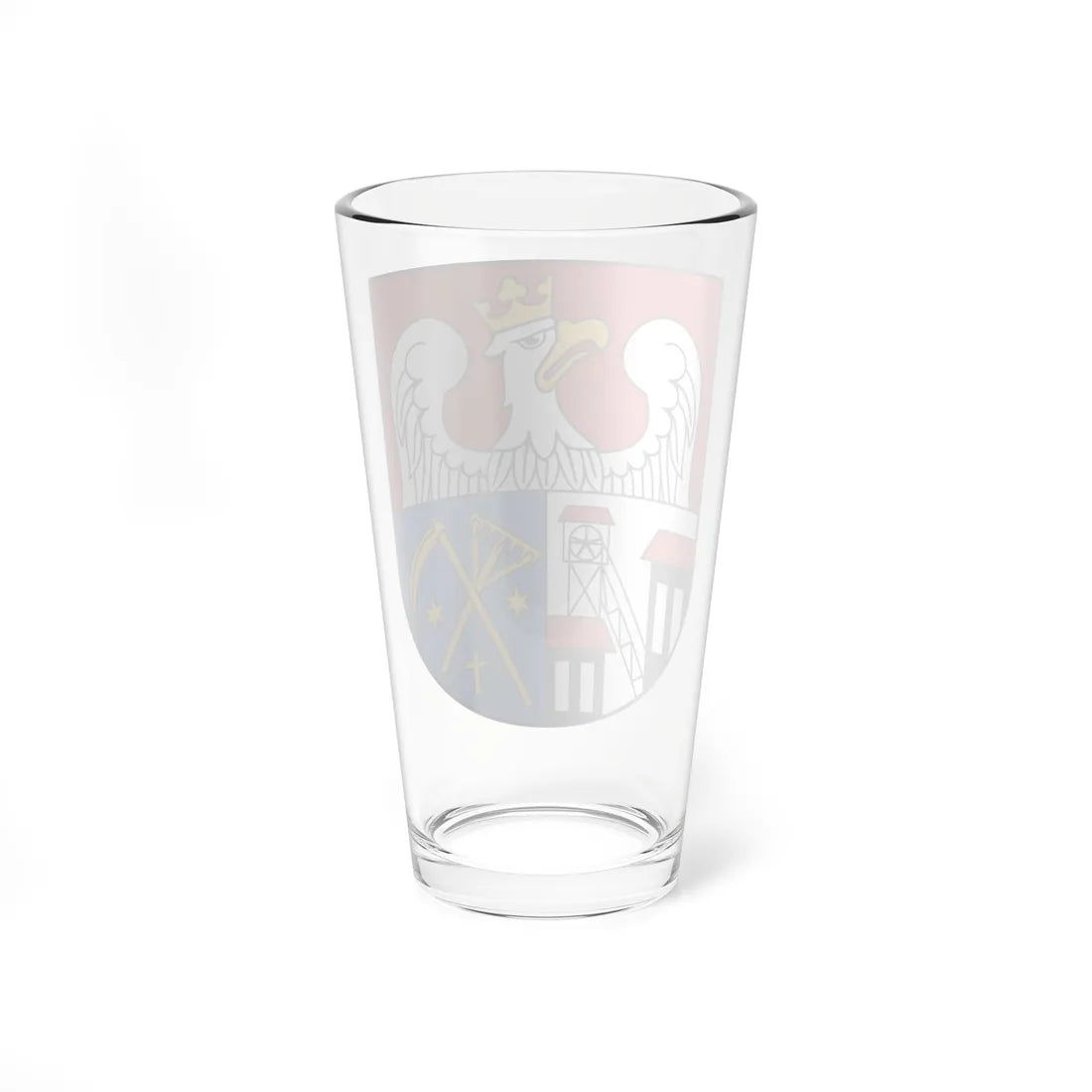 POL Knurów COA (Poland) (Coat of Arms) Pint Glass 16oz - Go Mug Yourself