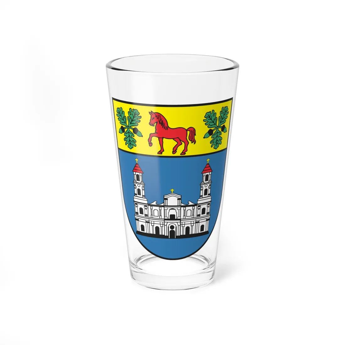 POL Kobyłka COA (Poland) (Coat of Arms) Pint Glass 16oz 16oz - Go Mug Yourself