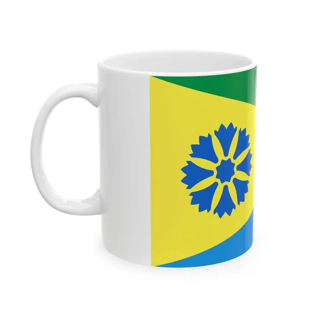 POL Kociewie flag (Poland) White Coffee Mug - Go Mug Yourself