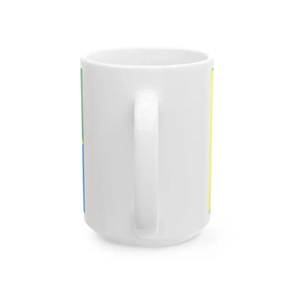 POL Kociewie flag (Poland) White Coffee Mug - Go Mug Yourself