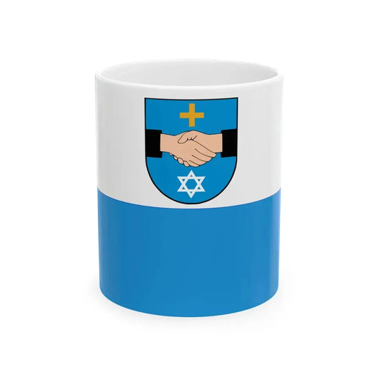 POL Kolbuszowa flag (Poland) White Coffee Mug 11oz - Go Mug Yourself