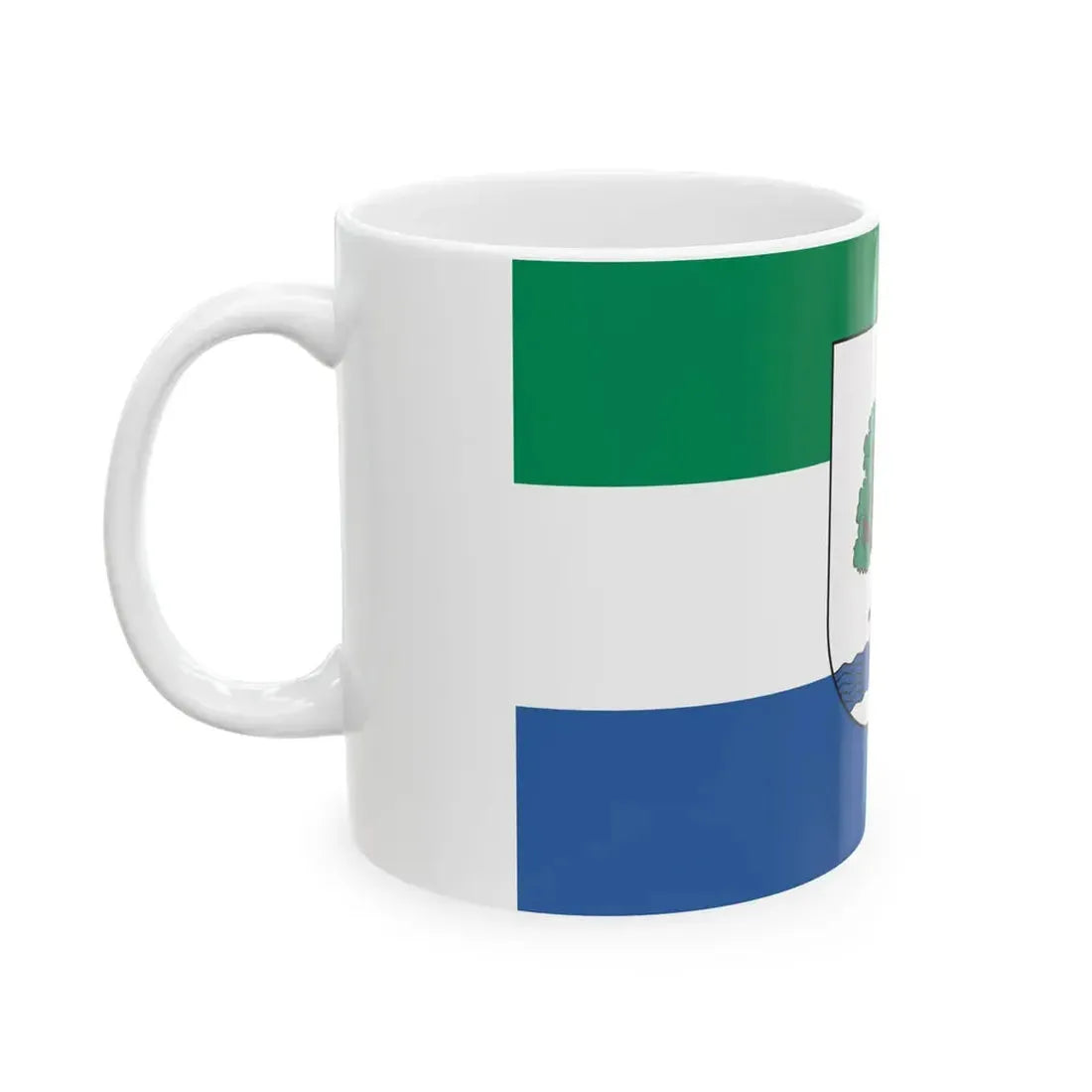 POL Konstancin-Jeziorna flag (Poland) White Coffee Mug - Go Mug Yourself