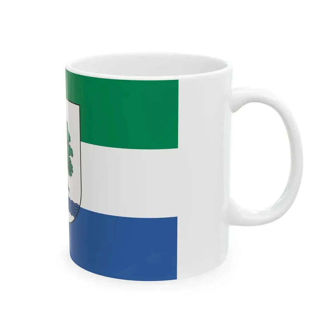 POL Konstancin-Jeziorna flag (Poland) White Coffee Mug - Go Mug Yourself
