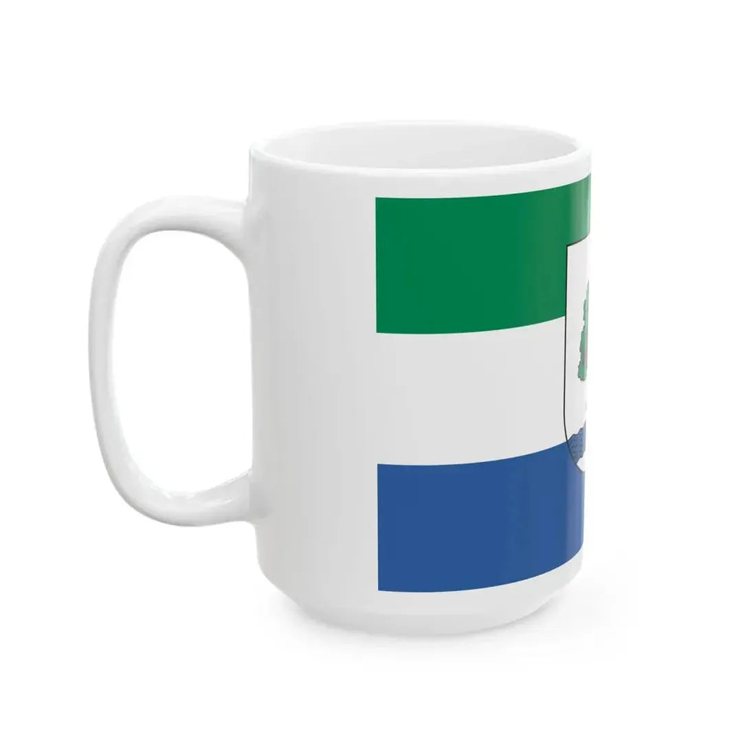 POL Konstancin-Jeziorna flag (Poland) White Coffee Mug - Go Mug Yourself