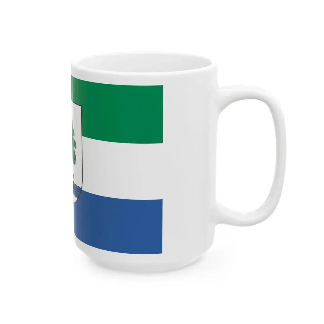 POL Konstancin-Jeziorna flag (Poland) White Coffee Mug - Go Mug Yourself
