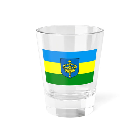 POL Koronowo flag (Poland) Shot Glass 1.5oz 1.5oz - Go Mug Yourself