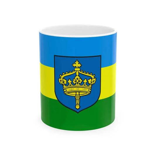 POL Koronowo flag (Poland) White Coffee Mug 11oz - Go Mug Yourself