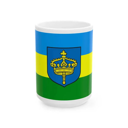 POL Koronowo flag (Poland) White Coffee Mug 15oz - Go Mug Yourself