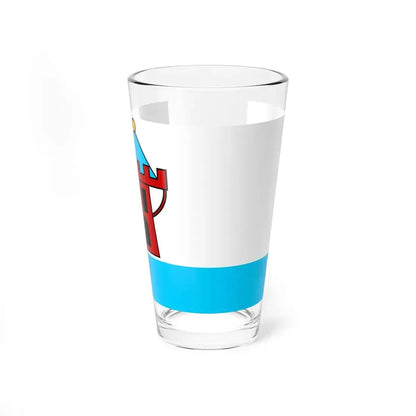 POL Koscian flag (Poland) Pint Glass 16oz 16oz - Go Mug Yourself