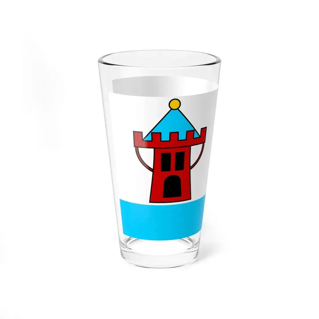 POL Koscian flag (Poland) Pint Glass 16oz - Go Mug Yourself