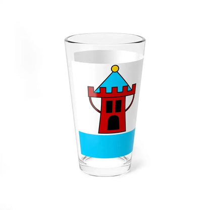 POL Koscian flag (Poland) Pint Glass 16oz - Go Mug Yourself