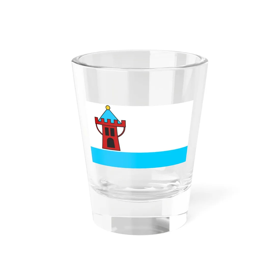 POL Koscian flag (Poland) Shot Glass 1.5oz 1.5oz - Go Mug Yourself