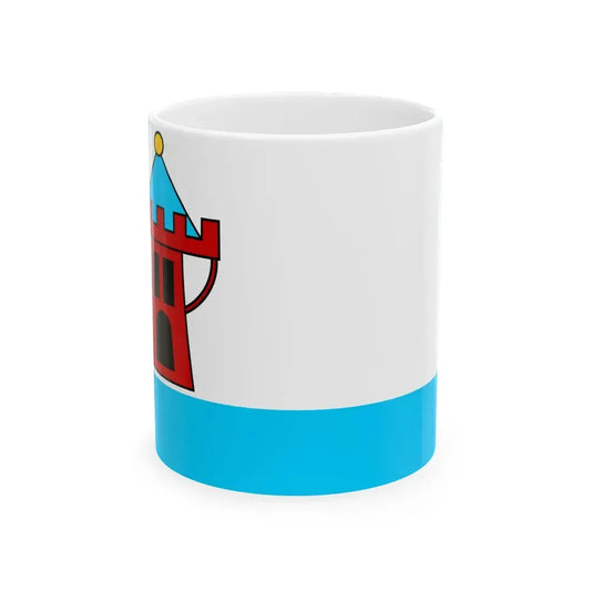 POL Koscian flag (Poland) White Coffee Mug 11oz - Go Mug Yourself