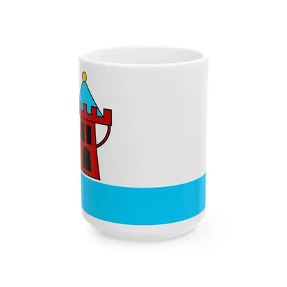 POL Koscian flag (Poland) White Coffee Mug 15oz - Go Mug Yourself