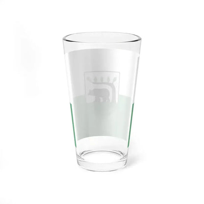 POL Koscierzyna flag (Poland) Pint Glass 16oz - Go Mug Yourself